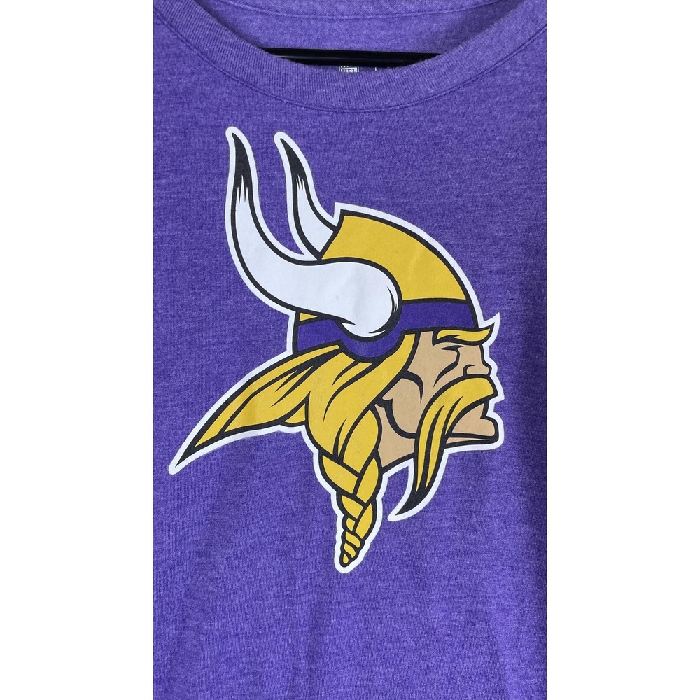Minnesota Vikings‎ Shirt Mens 2XL Purple NFL Football Nike Tri Blend Tee - Picture 2 of 8